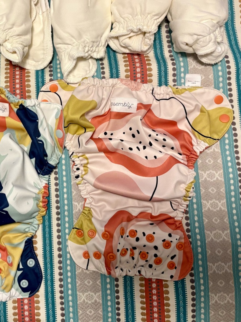 Esembly Reusable Diapers Bubdle 8 Inner 3 Outer Pink Prints Size 1